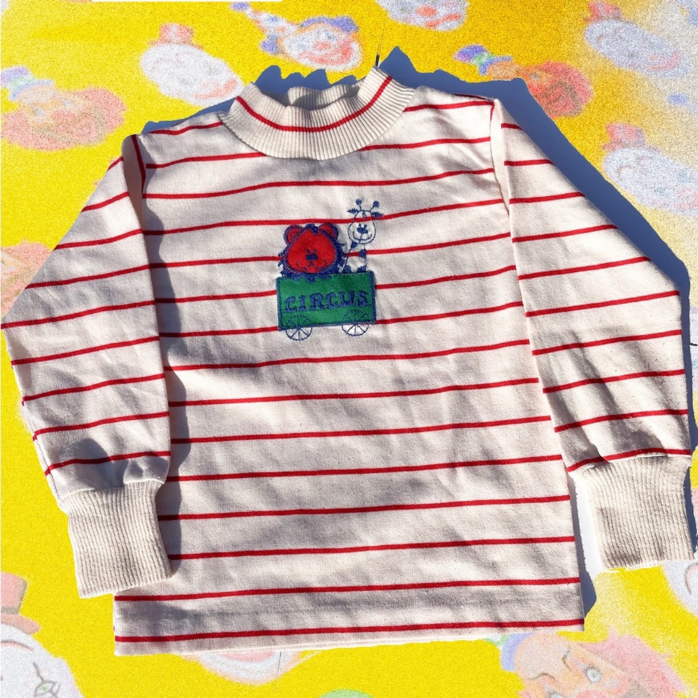 Vintage Striped Circus Kids Shirt